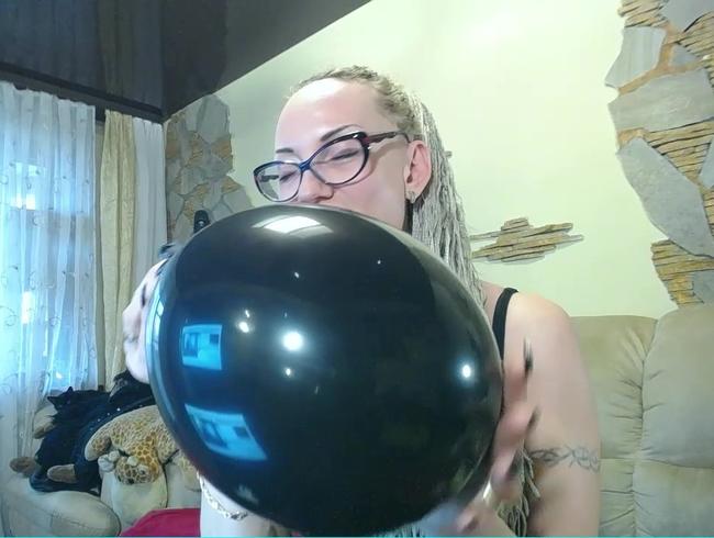 Blow schwarzen Ballon oben ohne (für Looner)