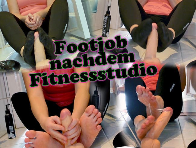 Footjob nachdem Fitnessstudio - Shoejob - Sockjob - Footjob