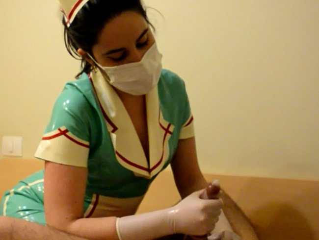 Masked surgical gloves  Handjob(custom video)
