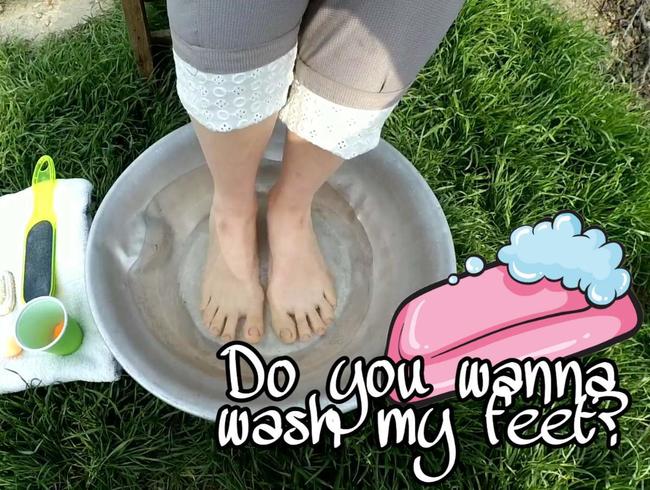 Willst du meine Füße waschen?