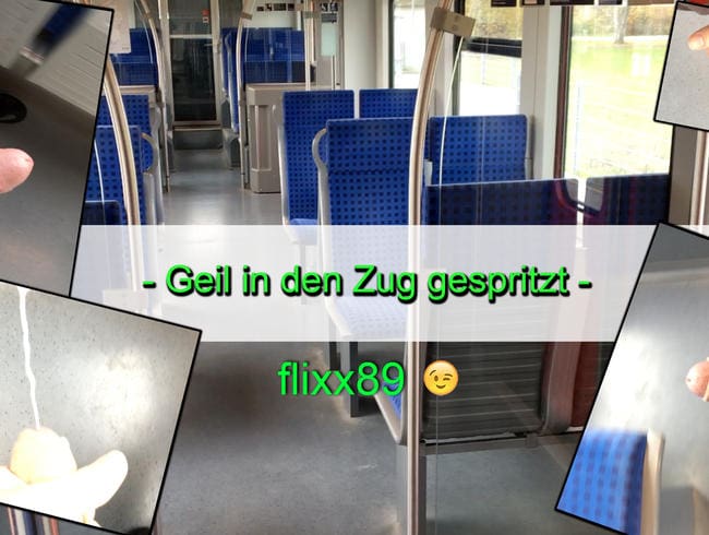 Geil in den Zug gespritzt