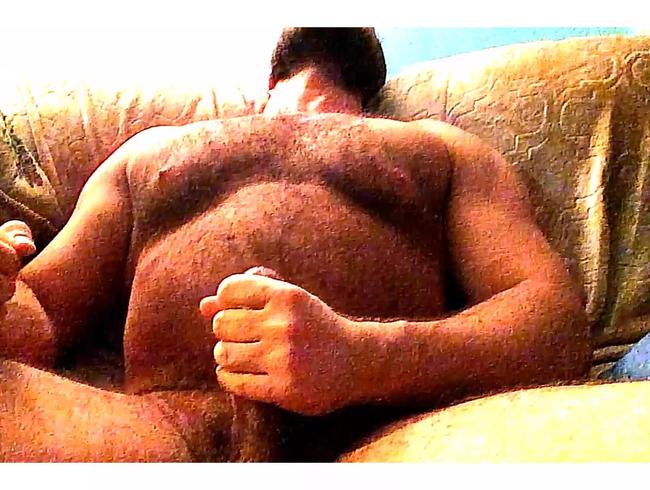 Wide Lats, Hairy Pecs, Jack Off