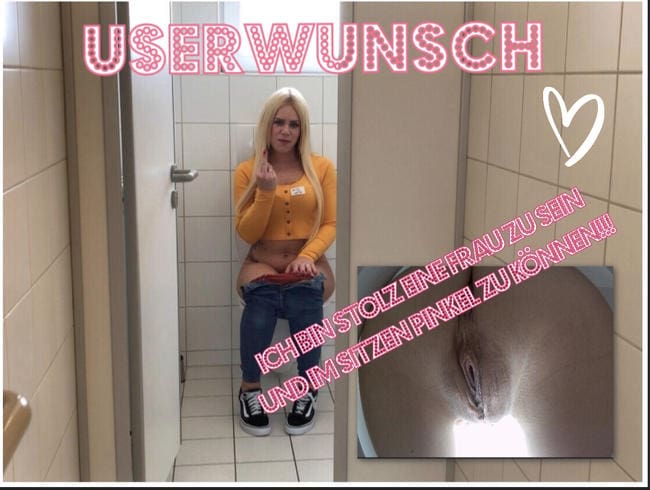Userwunsch - Azubi Sophie geht auf Toilette - Schau mal wie süß ich Pipi mache :)