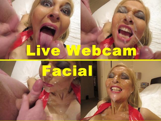 Site members join me for a webcam Double Facial...