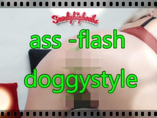 ass-flash doggystyle