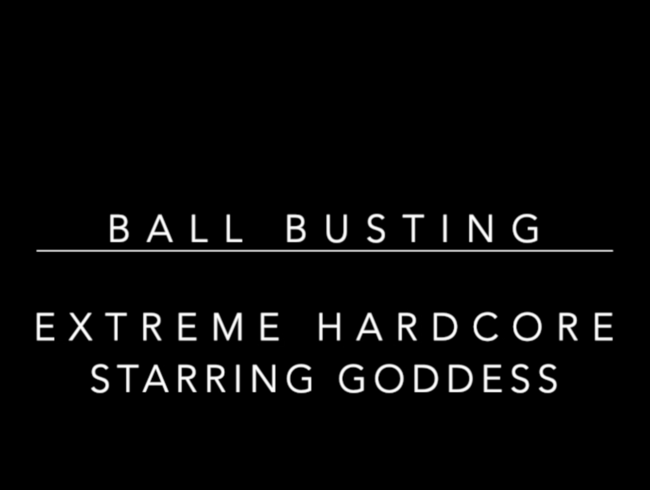 BALL BUSTING (DILDO) - EXTREMER HARDCORE