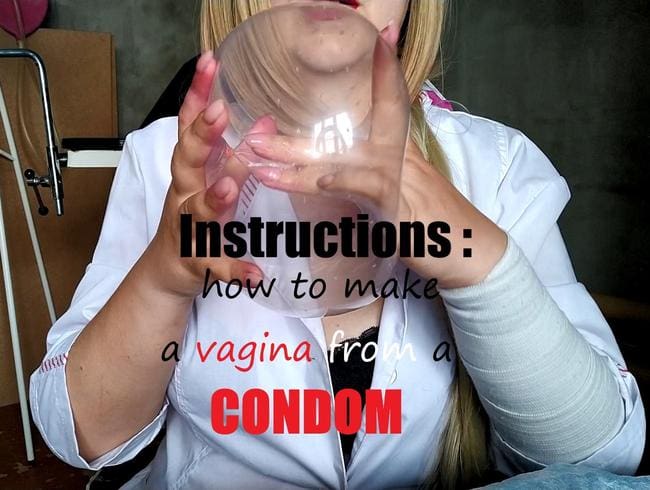 Anleitung, wie man aus einem Kondom eine Vagina macht